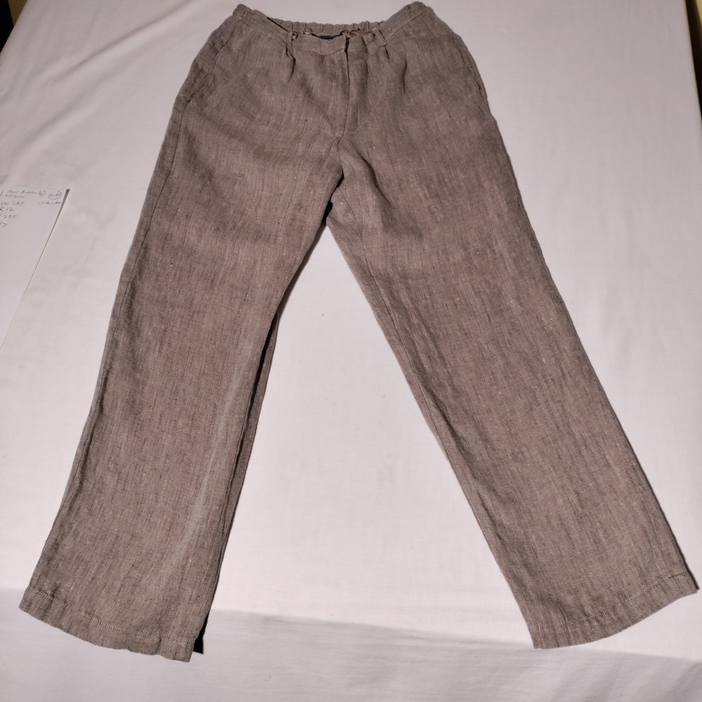Carol Anderson Collection Linen Pants Sz L (29.5"x29.5" Actual) - Needs Repair